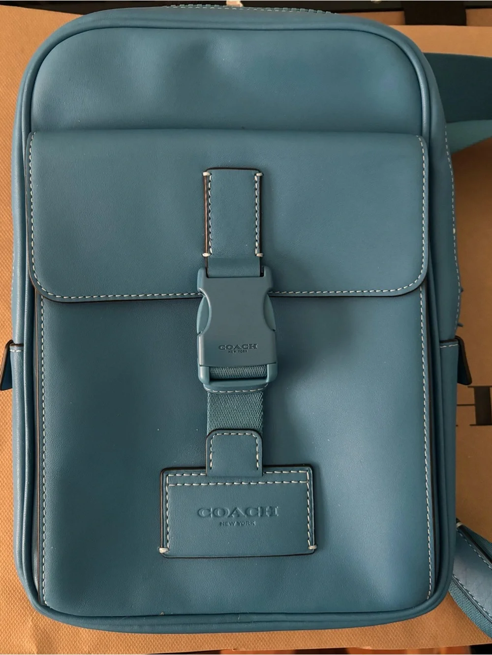 Coach leather messenger